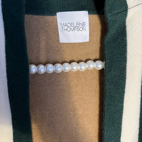 MADELEINE THOMPSON Tibbs Belted 100%Cashmere Cardigan - Picture 7 of 9